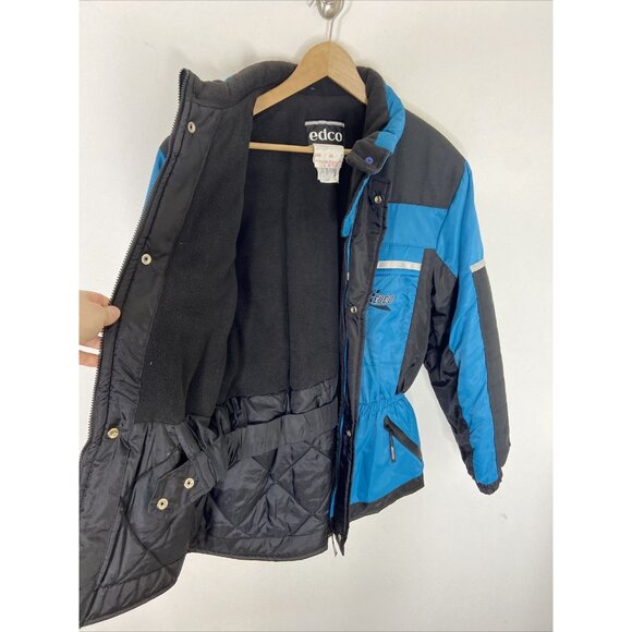 Edco Racing Motorsport Vintage Blue Jacket Men M Ski Snowboard Snowmobile 80s - Picture 9 of 9